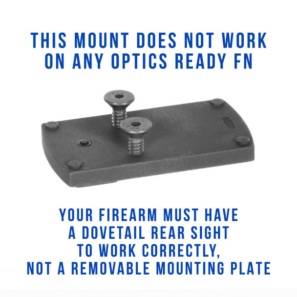 EGW FN FNS, FNX Sight Mount (fits Burris FastFire, Docter, Viridian RFX25)