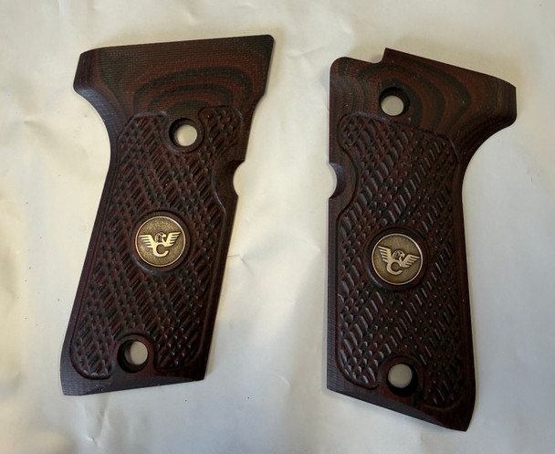 VZ GRIPS BERETTA 92/96 COMPACT G10 GRIPS, ULTRA THIN WITH WC LOGO