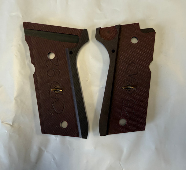 VZ GRIPS BERETTA 92/96 COMPACT G10 GRIPS, ULTRA THIN WITH WC LOGO