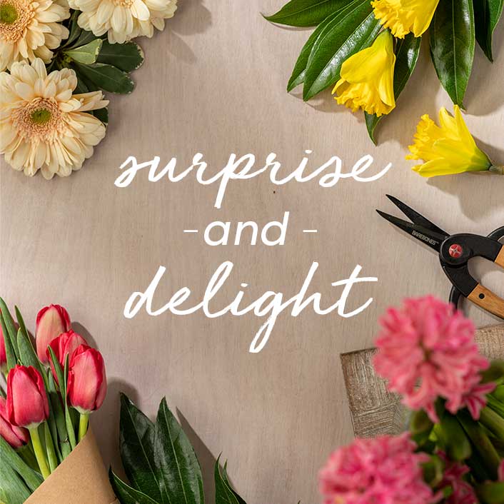 md-free-flowers.jpg Surprise and Delight. Fresh flowers.