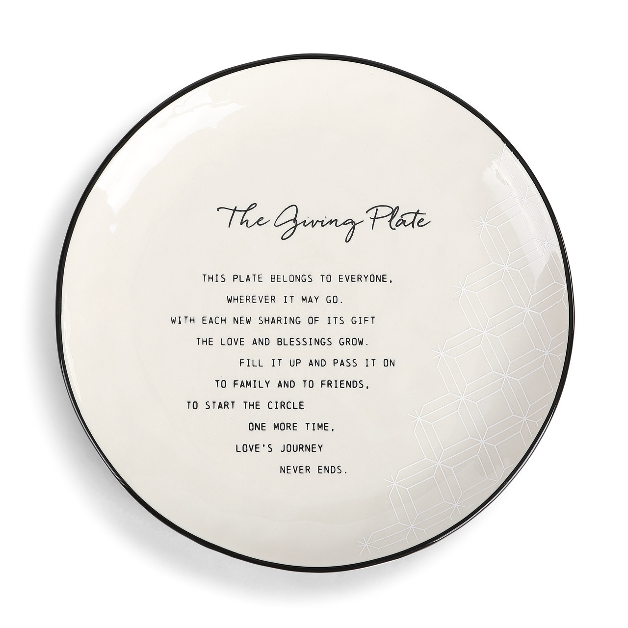 The shop giving plate