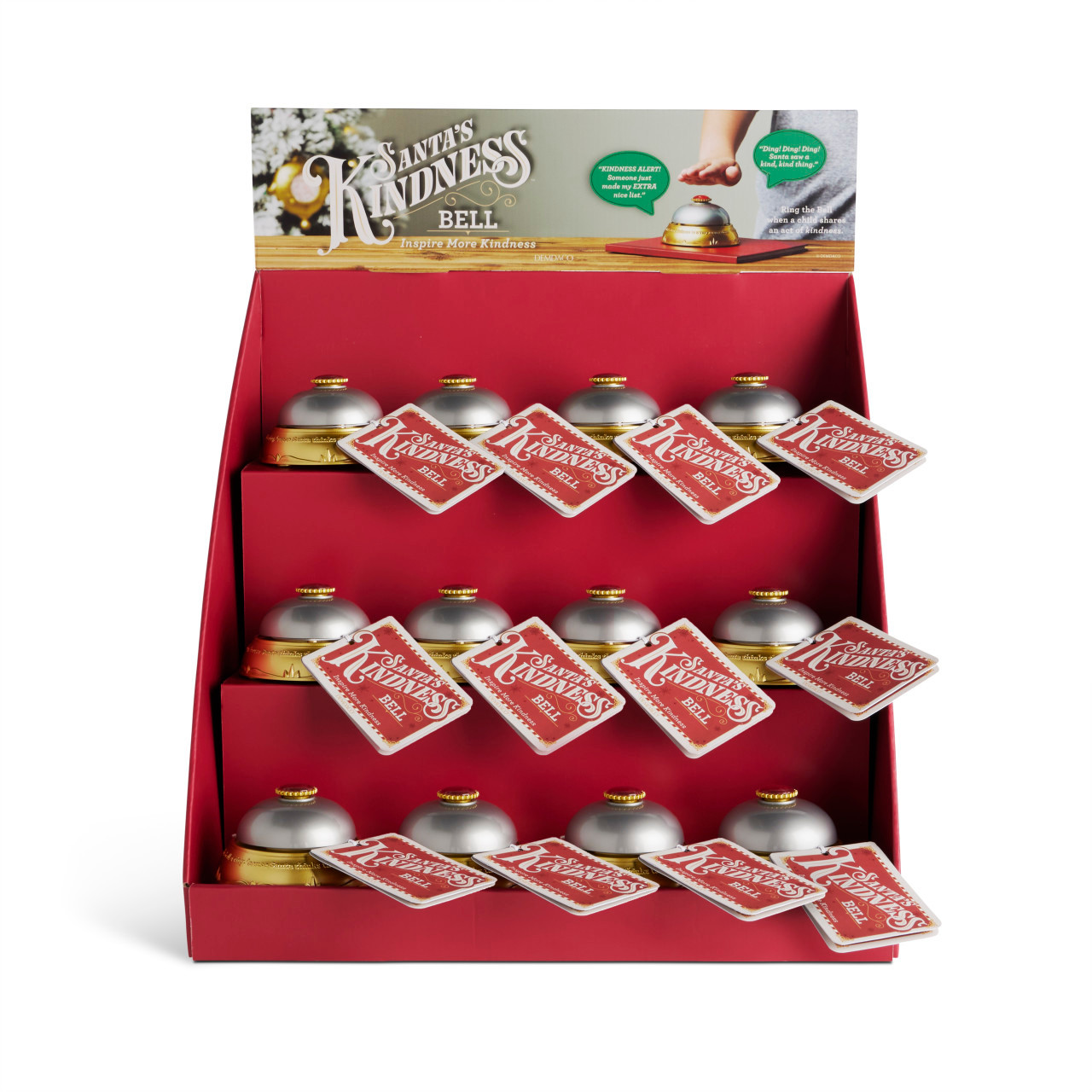 Assortment + Displayer Santa's Kindness Bell - DEMDACO Retailers