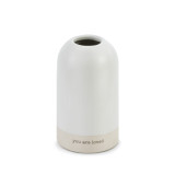 Small white vase with the words You are Loved at the base