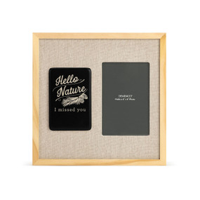 Hello Nature Frame with Tile - Black