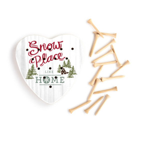 Snow Place Like Home Heart Peg Game