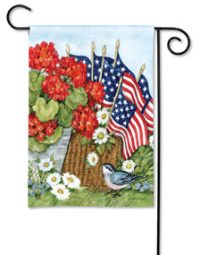 Flags and Flowers Garden Flag