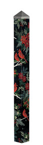 Cardinals and Berries 60" Art Pole