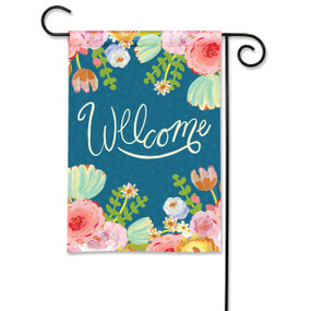 Positivity Blooms Blue Garden Flag