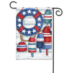 Red, White, and Bouy Garden Flag