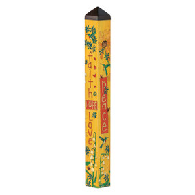 Faith Hope Love 40" Art Pole