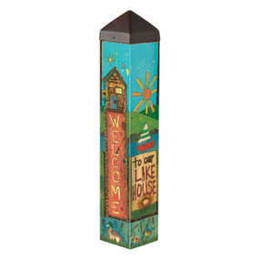 Live Love Lake 20" Art Pole