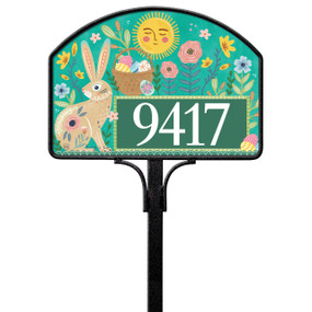 Folk Easter Bunny Yard DeSign