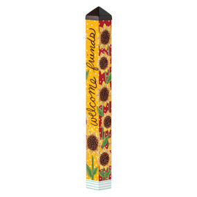 Playful Sunflowers 40" Art Pole