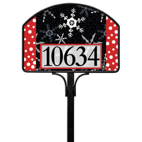 Snowflakes and Polka Dots Yard DeSign