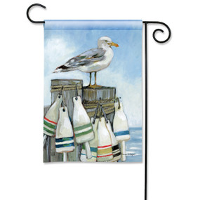 Perched Seagull Garden Flag