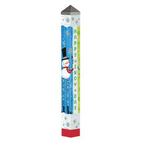 Pom Pom Snowman 40" Art Pole