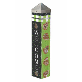 Snowy Pines 20" Art Pole