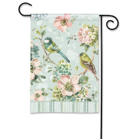 Birds Mint Crush Garden Flag