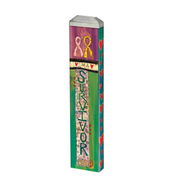I'm a Survivor 13" Mini Art Pole