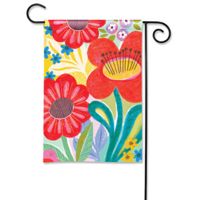 Whimsy Brights Garden Flag