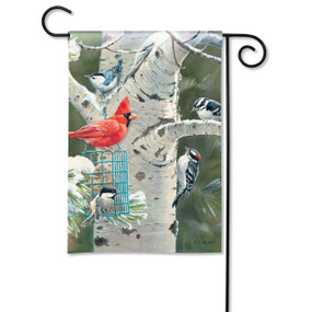 Winter Birds Garden Flag
