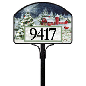 Red Barn Christmas Yard DeSign