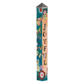 Patchwork Flutters 40" Art Pole