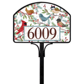 Winter Bird Branches Yard DeSign