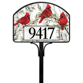 Cardinals in Birch Yard DeSign
