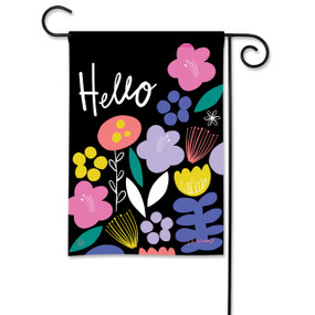 Bright Hello Garden Flag