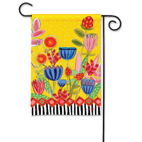 Bright Summer Flowers Garden Flag