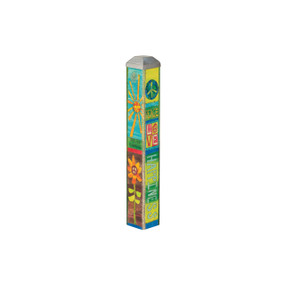 Peace and Love 10" Mini Art Pole