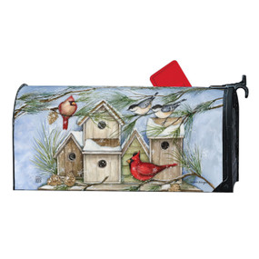Winter Bird Houses MailWrap