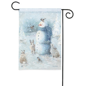 Winter in the Woodland Garden Flag