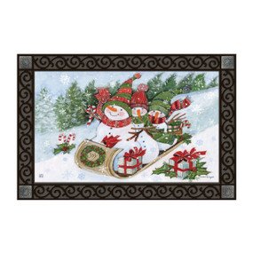 Sledding Snowmen MatMate