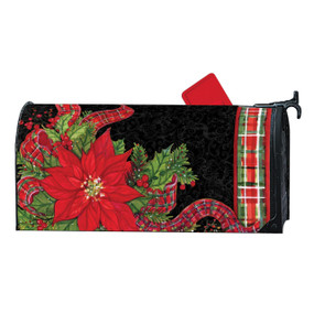 Plaid Poinsettia MailWrap