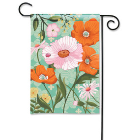 Pink Poppy Garden Flag