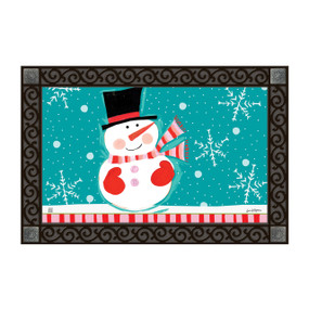 Snowman with Blue background MatMate
