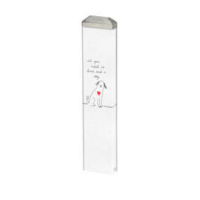 Dog Love 13" Mini Art Pole