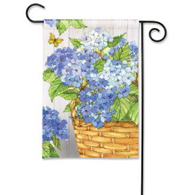 Hydrangea Basket Garden Flag