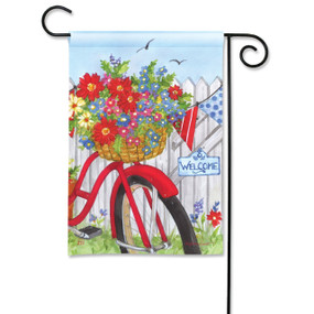 Freedom Bike Garden Flag
