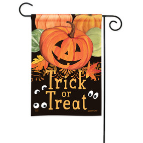 Pumpkin Eyes Garden Flag