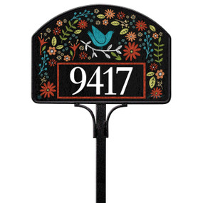 Chalkboard Floral Yard DeSign