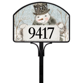 Sparkle and Joy Snowman Yard DeSign