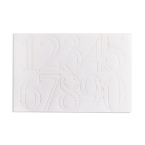Address Number Set - White