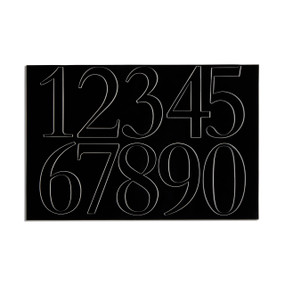 Address Number Set - Black