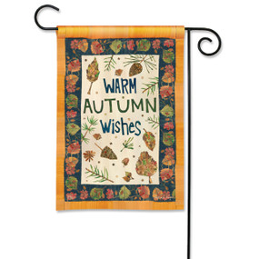 Warm Autumn Wishes Garden Flag