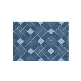 Blue Argyle Sole Flair 20" x 14"