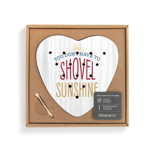 Shovel Sunshine Heart Peg Game