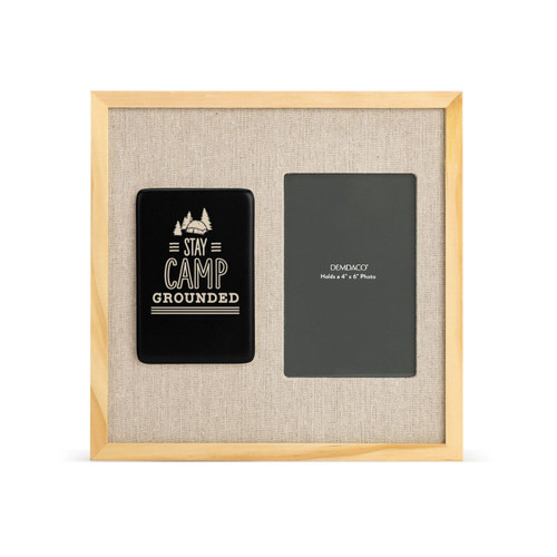 Camp Grounded Frame with Tile - Black